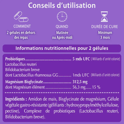 WOOMZEN - Magnésium Bisglycinate + Probiotiques