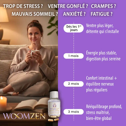 WOOMZEN - Magnésium Bisglycinate + Probiotiques